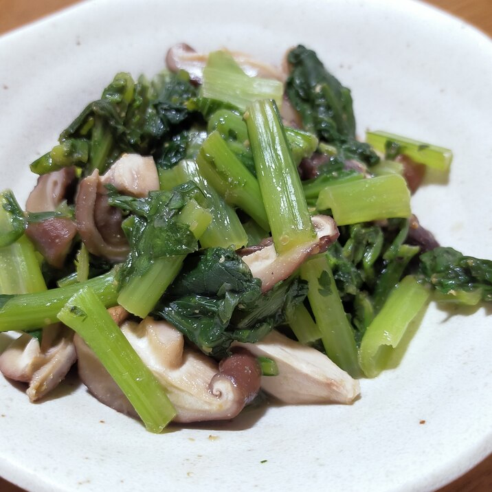 余ったお野菜!レンジで辛子醤油和え